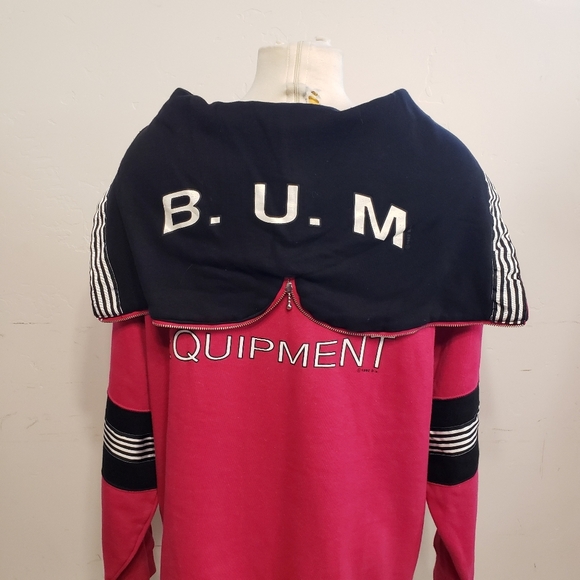 Authentic vintage 90’s B.U.M. Equipment Sweater fuchsia - Picture 6 of 11